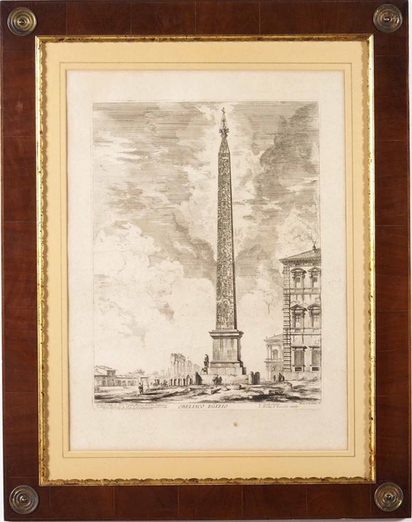 Giovanni Battista Piranesi - Giovanni Battista Piranesi (1720-1778), Francia, inizi XIX secolo Obelisco Egizio