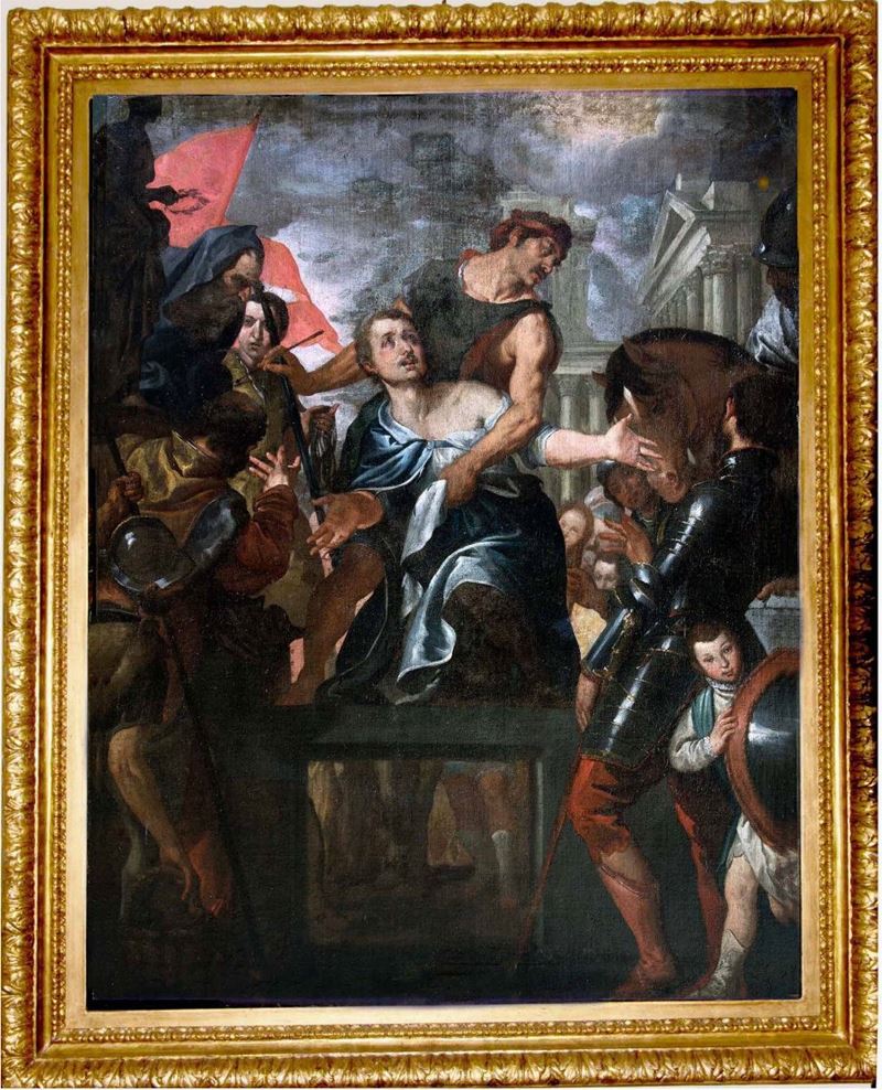 Paolo Caliari detto il Veronese : Martirio di San Menna  - olio su tela - Asta Old Masters - III - Cambi Casa d'Aste