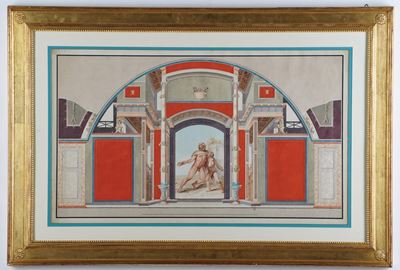 Studio Dell'affresco di Villa Negroni con Ercole Ubriaco