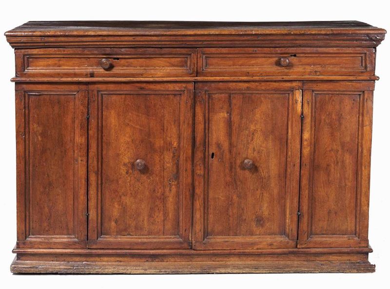 Credenza in noce. XVII secolo  - Auction Antique January - Cambi Casa d'Aste