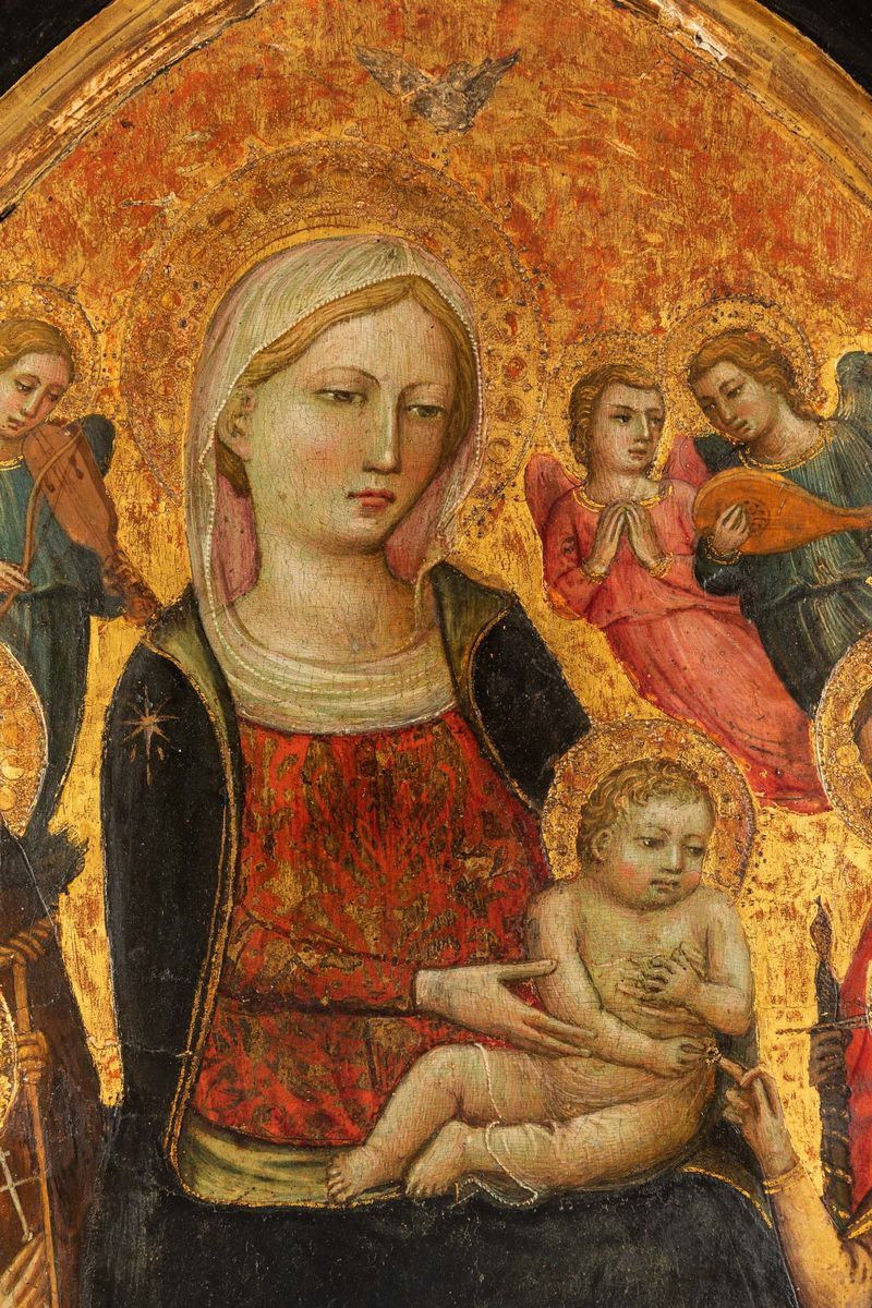 Lippo D'andrea Noto Anche Come Pseudo-ambrogio di Baldese - Matrimonio Mistico di Santa Caterina