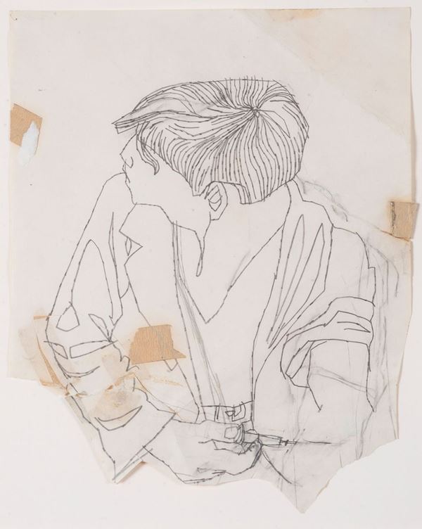 Andy Warhol - Male putting a needle in arm
