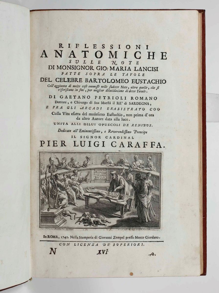 Gaetano Petrioli - Riflessioni Anatomiche sulle Note di Monsignor Gio Maria Lancisi Fatte Sopra l...