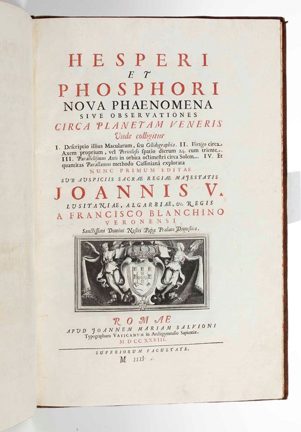 Hesperi et phosphori nova phaenomena  sive observationes circa planetam Veneris...Romae, Apud Joannem  [..]