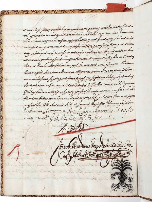 AAVV Nomina di elezione (Abate) Polonia,1736.