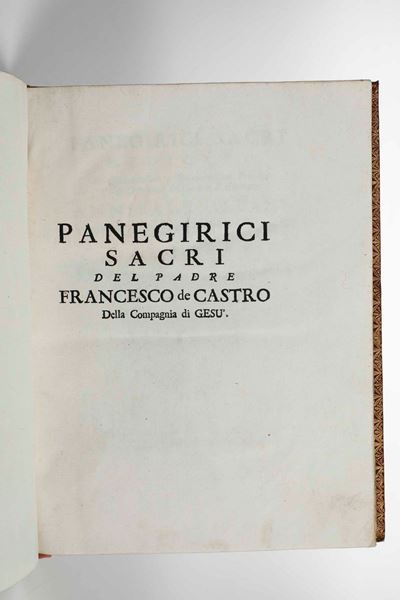 Panegirici Sacri...venezia, Presso Gio Battista Recurti, 1736