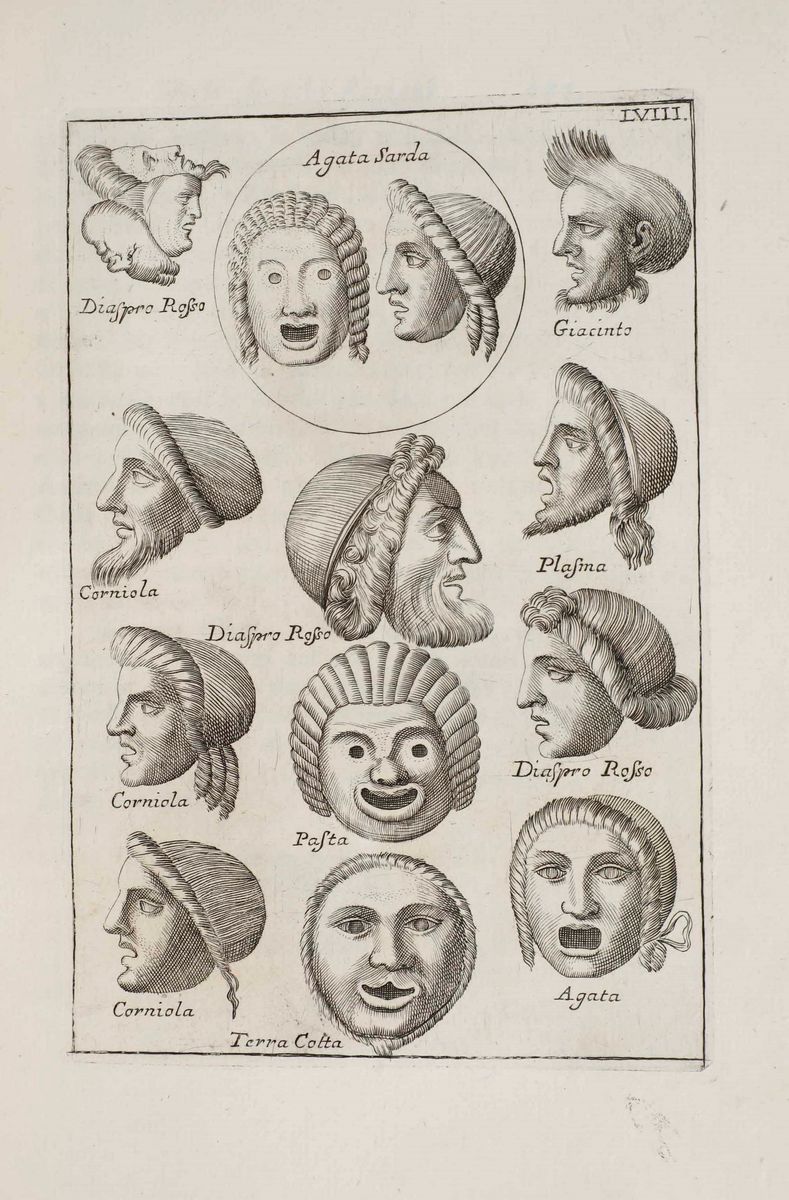 Francesco De Ficoroni - Le Maschere Sceniche e le Figure Comiche D’antichi Romani...in Roma, nell...