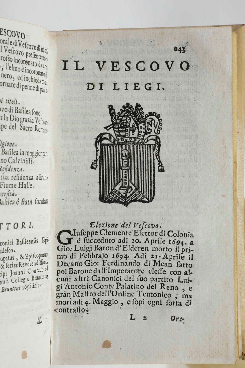 Autori Vari - Li Sovrani del Mondo. Opera che da Notizia della Genealogia delle Loro Famiglie...i...