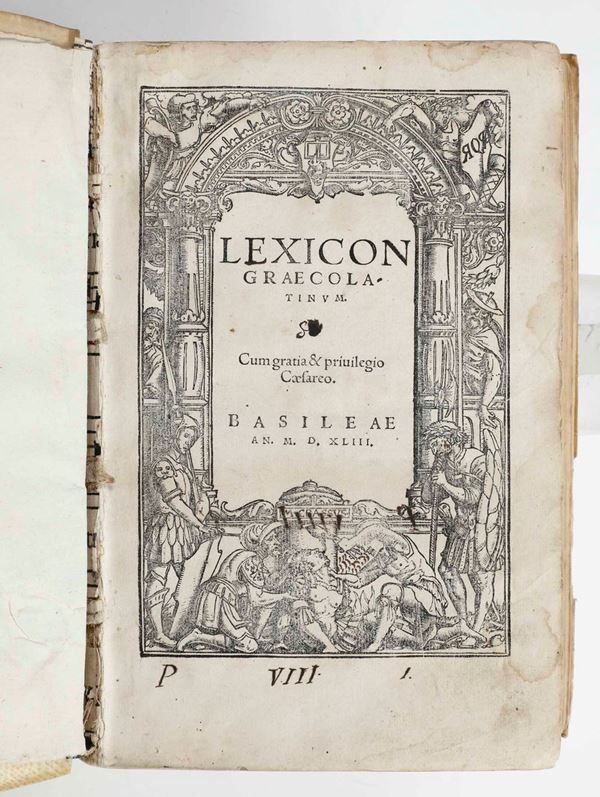 Lexicon graeco latinum, Basilea, per Ieronimum Curionem, 1543