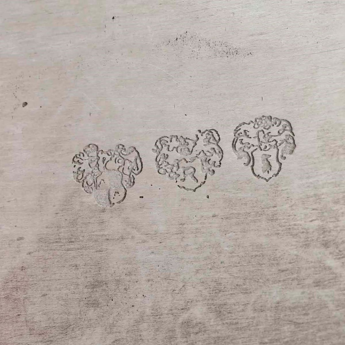 Due Vassoi in Argento e uno in Metallo Argentato. Varie Manifatture del XX Secolo66x43, 52x38, 55...