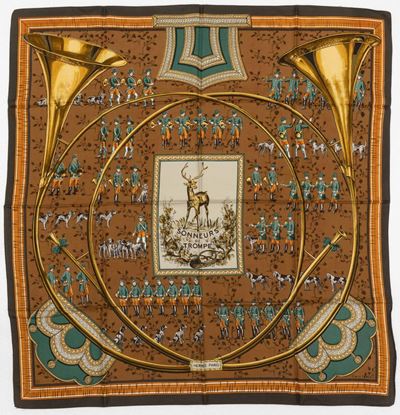 Due Foulards Hermès in Seta, Anni ‘50 - ‘60