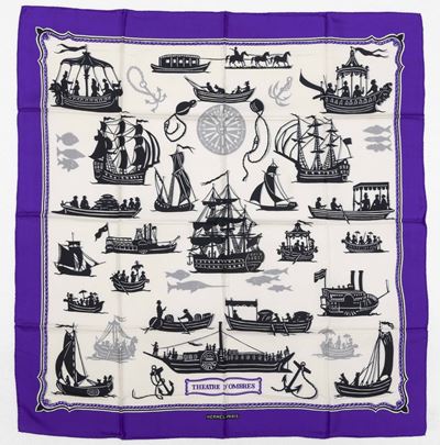 Due Foulards Hermès in Seta, Anni ‘50 - ‘60