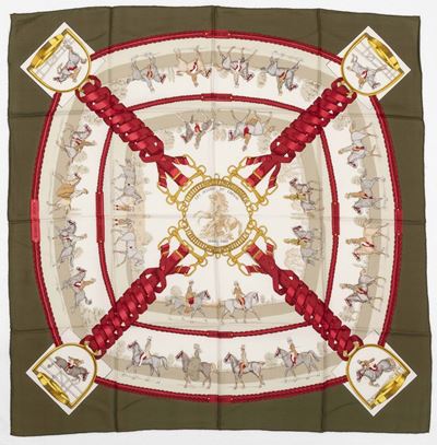 Due Foulards Hermès in Seta, Anni ‘50 - ‘60