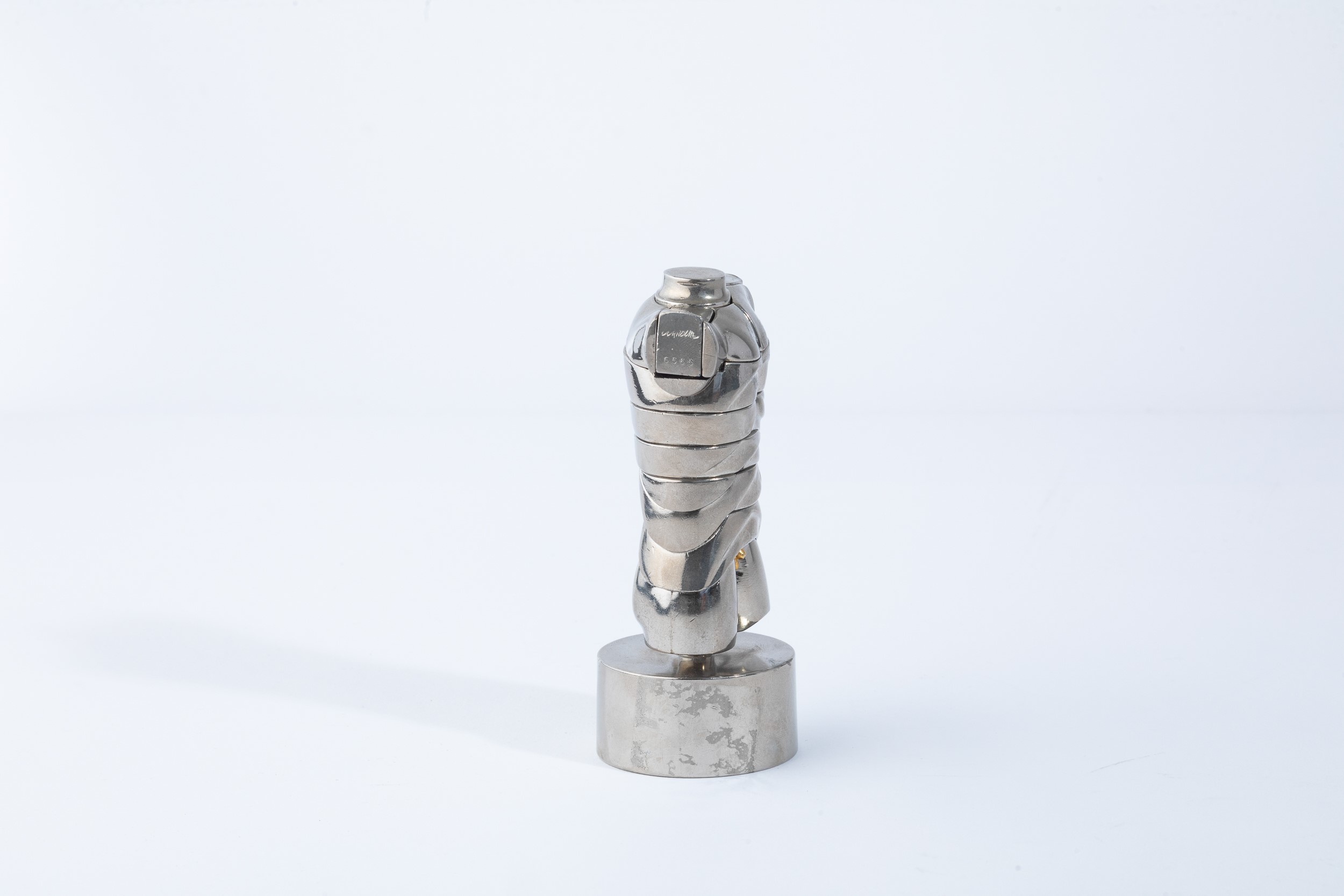 Miguel Berrocal - Mini-David, scultura in lega di alluminio nichelato
