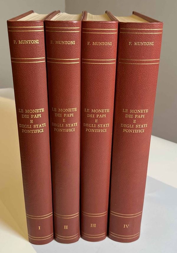 MUNTONI F. Le monete dei Papi e degli Stati Pontifici. Opera completa in 4 volumi.