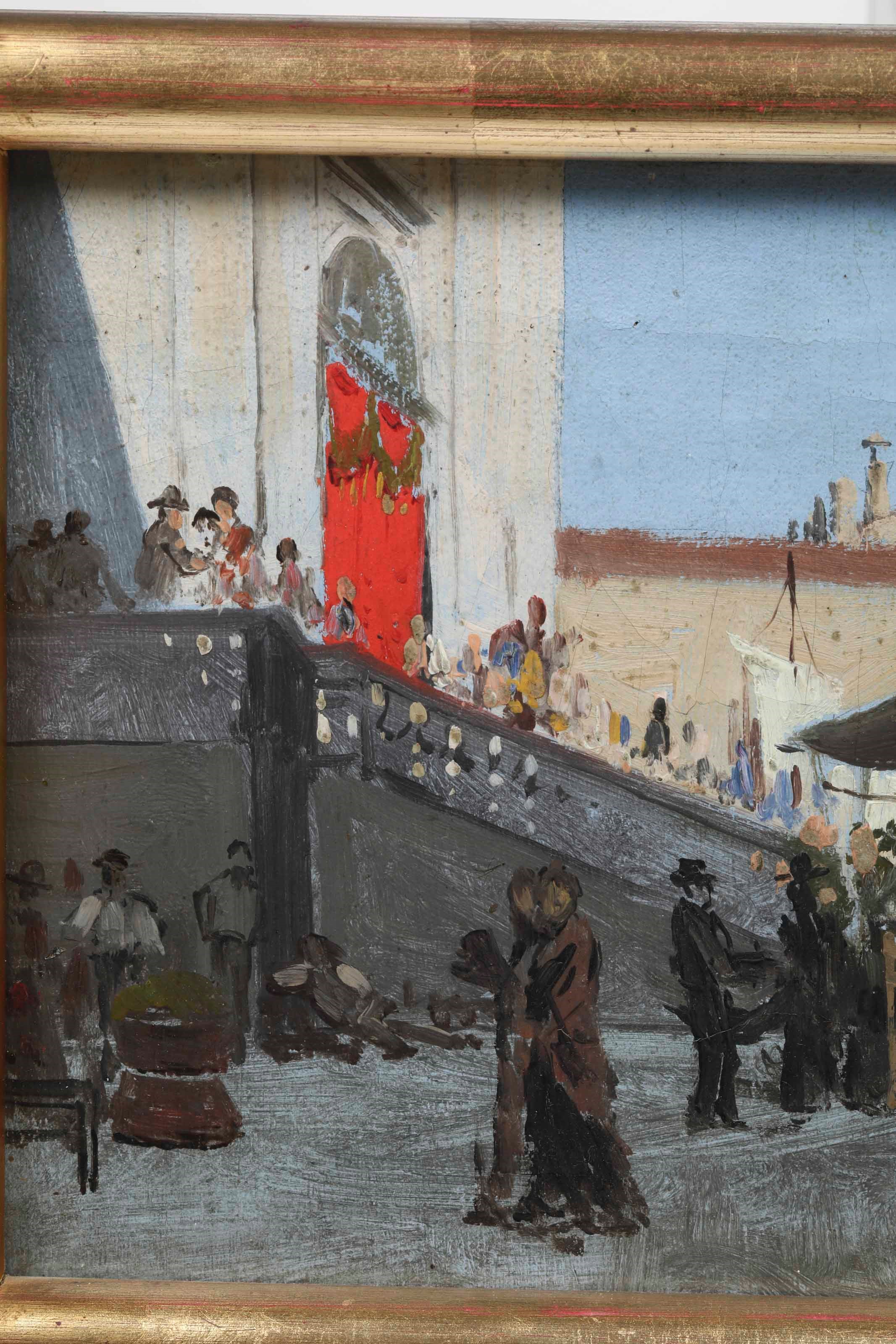 Antonietta Brandeis - La Festa del Redentore di Fronte la Basilica del Redentore alla Giudecca