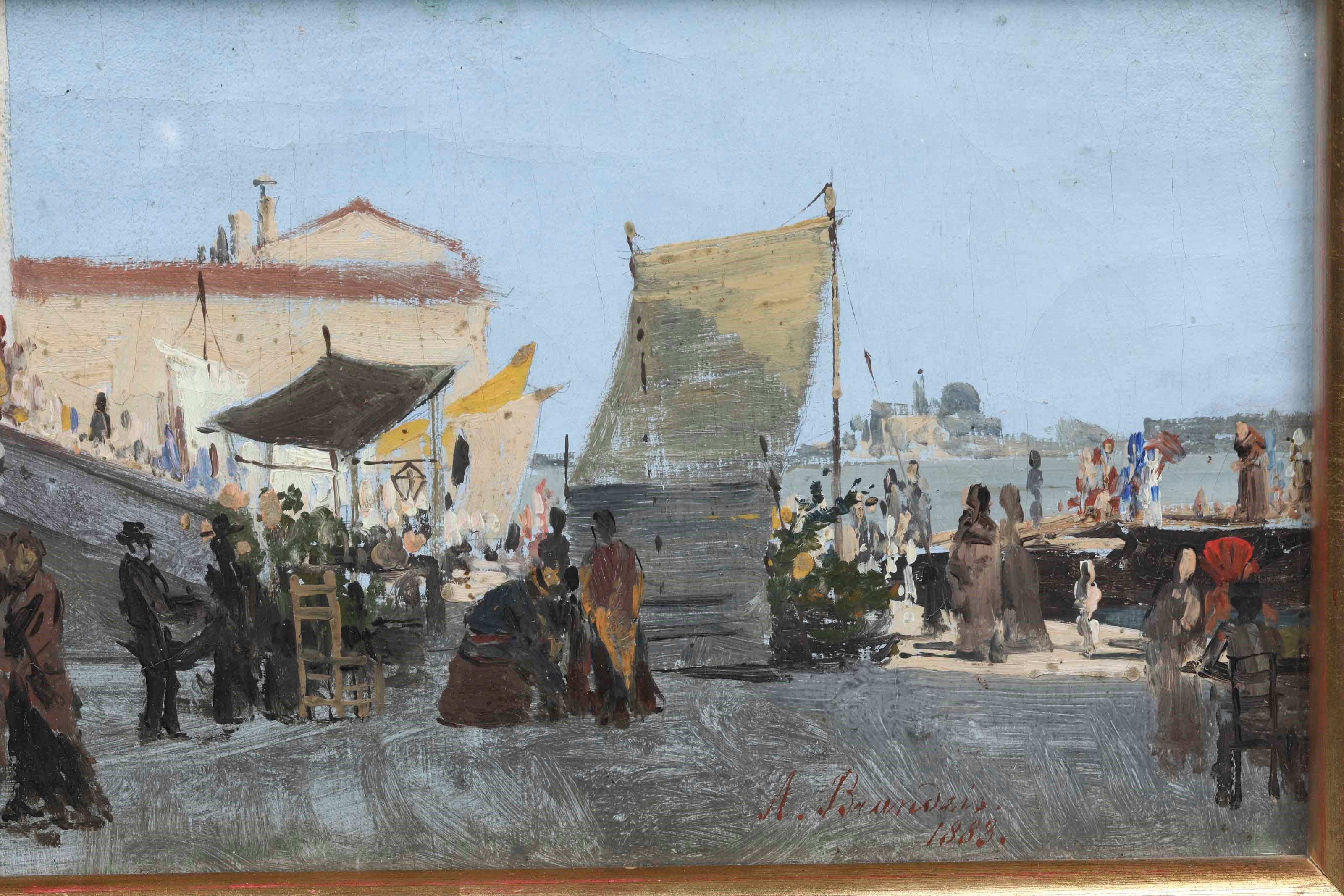 Antonietta Brandeis - La Festa del Redentore di Fronte la Basilica del Redentore alla Giudecca