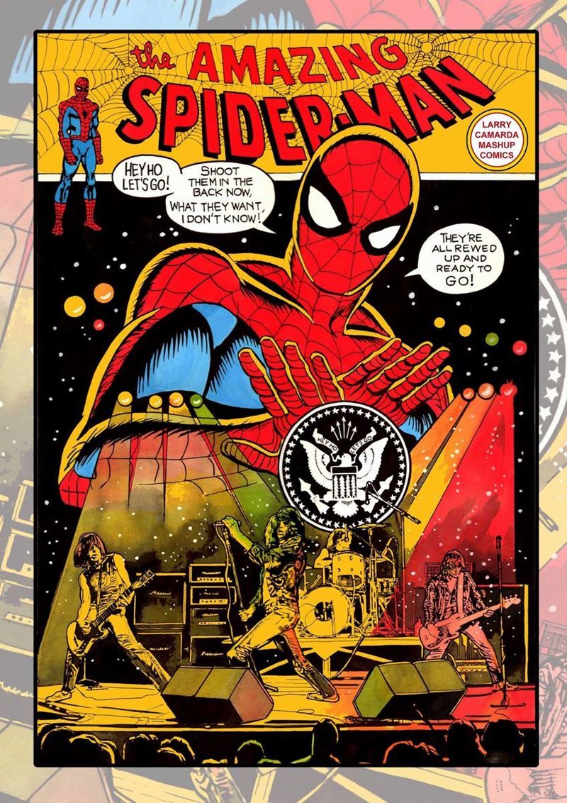 Larry Camarda : Spider-Man: Hey ho Let’s Go!   - Auction POP Culture and Comics - Cambi Casa d'Aste