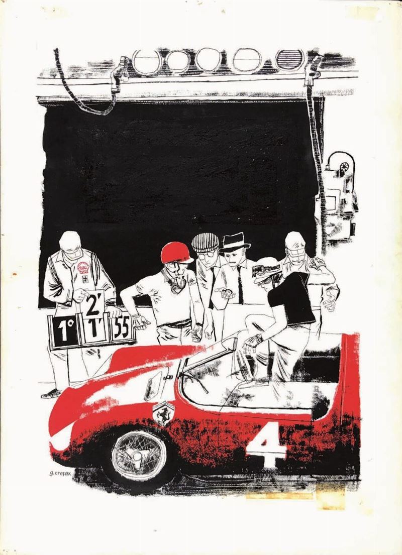 Guido Crepax : Ferrari – Le Mans   - Asta POP Culture and Comics - Cambi Casa d'Aste
