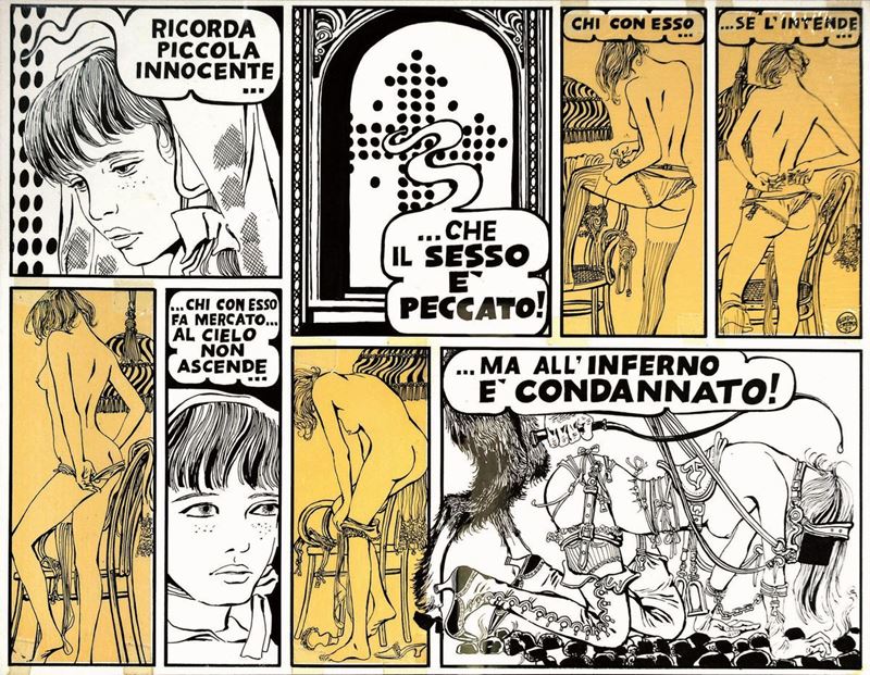 Guido Crepax : Il Sesso è Peccato   - Asta POP Culture and Comics - Cambi Casa d'Aste
