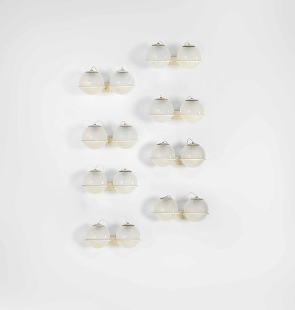 Gino Sarfatti - Set di otto lampade a parete mod. 238/2