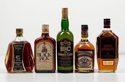 Black Jack, Finest Scotch Whisky 5 Years Oldsomething Special, Scotch Whisky 12 Years Oldbonnie C...