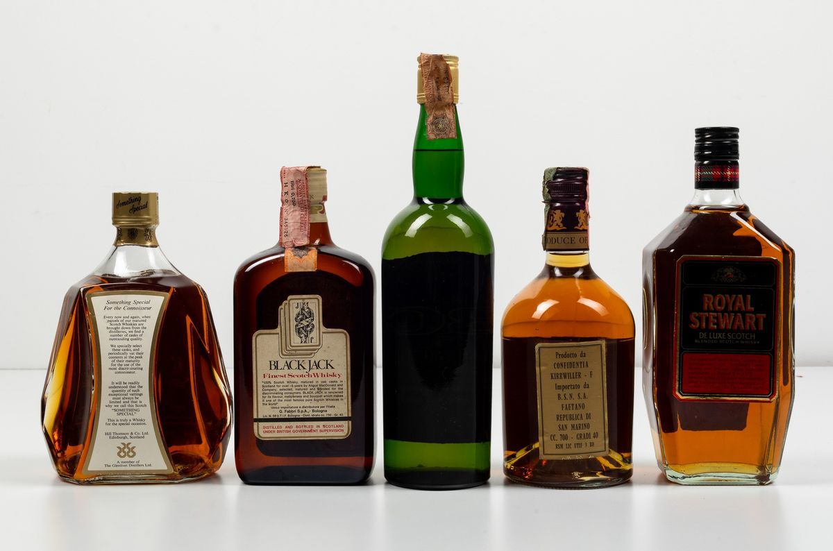 Black Jack, Finest Scotch Whisky 5 Years Oldsomething Special, Scotch Whisky 12 Years Oldbonnie C...