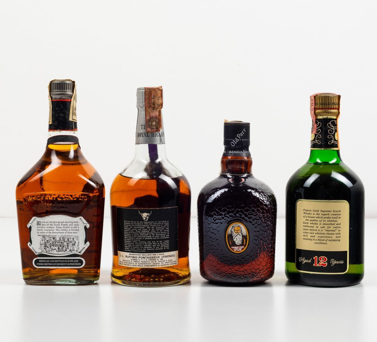 William Grant, Grant’s Royal Finest Scotch Whisky 12 Years Oldwilliam Teacher, Teacher’s Royal Hi...