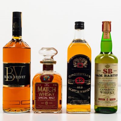 Black Velvet, Canadian Whiskyburn Brae, Match Whisky Special Malt 8 Years Oldcromwell’s, Old Scot...