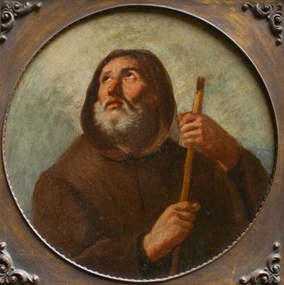 Scuola Romana del XVII-XVIII Secolo Frate Francescano