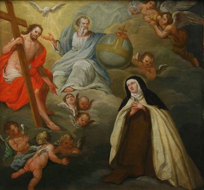 Scuola del XVIII Secolo Santa Teresa e la Trinità