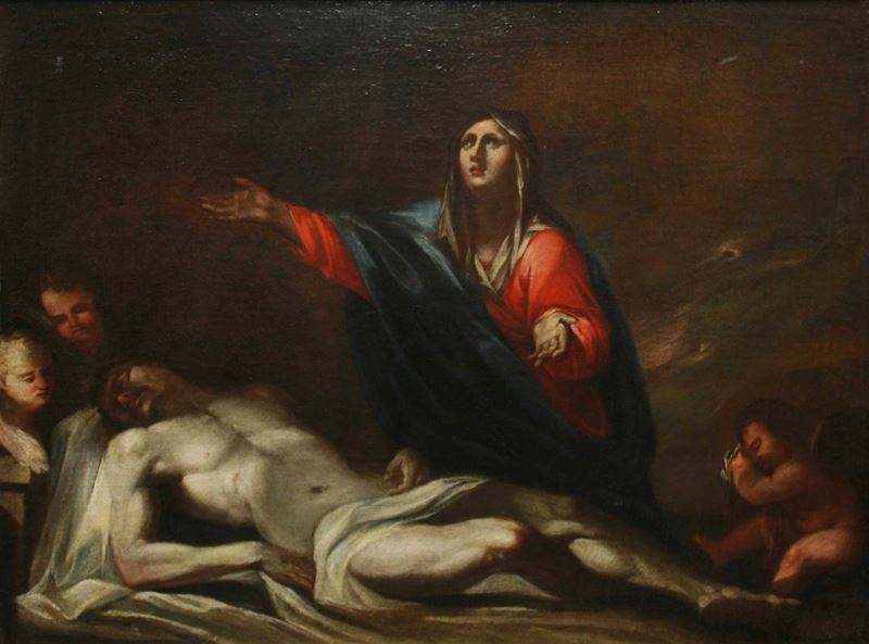 Scuola del XVII secolo Cristo deposto  - olio su tela - Auction Old Masters | Cambi Time - Cambi Casa d'Aste