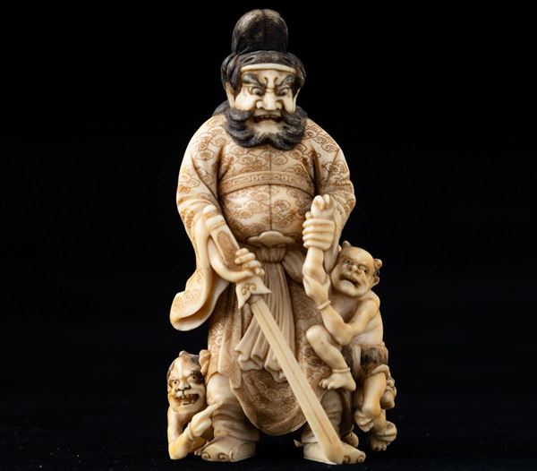 An ivory Okimono, Japan, Meiji period