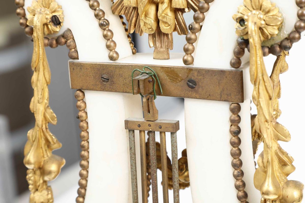 Pendola da Tavolo a Lira. Francia XVIII-XIX Secolo