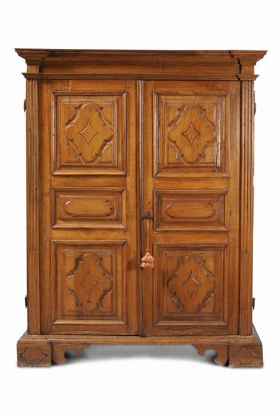Armadio Luigi XIV in Noce. Genova, XVIII Secolo