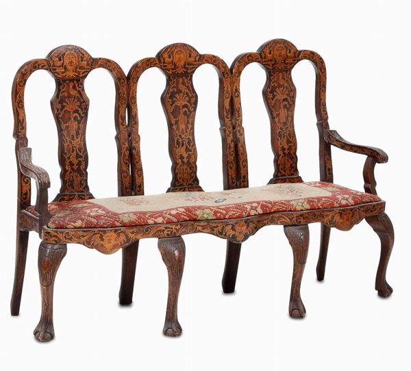 Modello di divano a tre posti. XIX secolo