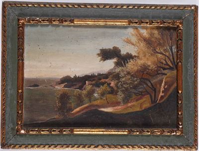 Cesarina Dho (1867-1912) Marina su una Costa Ventosa