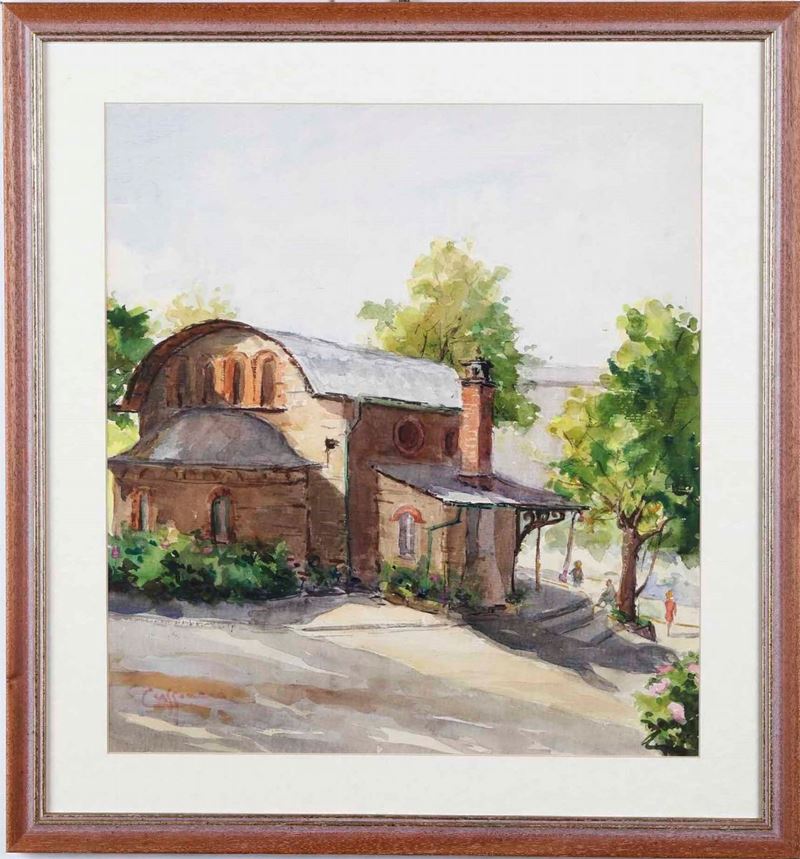 Aurelio Craffonara : Paesaggio  - Auction 19th and 20th Century Paintings - Cambi Casa d'Aste