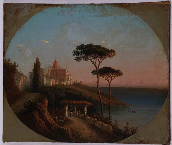 Pittore del XIX-XX secolo Riviera napoletana