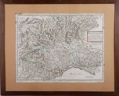 Stampa Geografica "haute Lombardie"