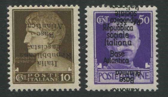 1943/44, Regno d'Italia, Base Atlantica.  - Asta Filatelia e Storia Postale - Cambi Casa d'Aste