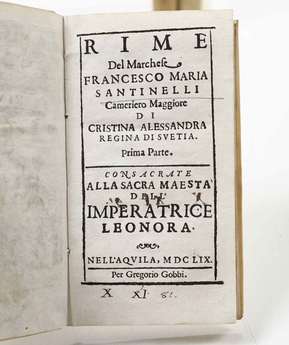 Francesco Pona - La Galleria delle Donne Celebri, in Roma, per il Corbelletti, 1635