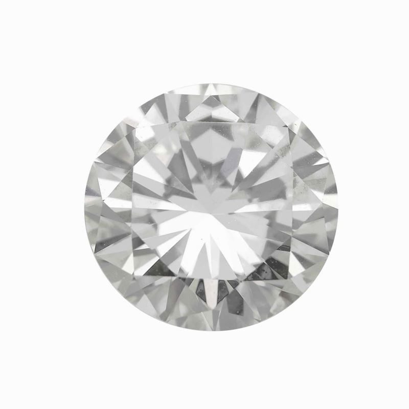 Brilliant-cut diamond weighing 4.86 carats. Gemmological Report R.A.G. Torino n. DV22162  - Auction Fine Jewels - Cambi Casa d'Aste