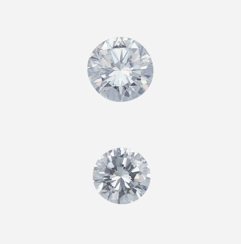Two brilliant-cut diamonds weighings 0.74 and 1.20 carats  - Auction Fine Jewels - Cambi Casa d'Aste