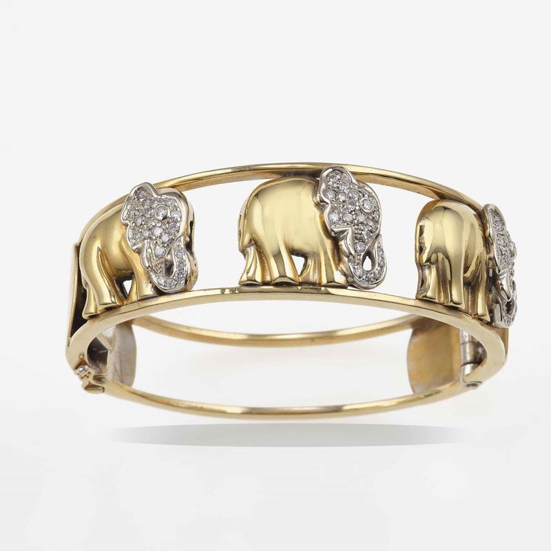 Gold and diamond bracelet  - Auction Fine Jewels - Cambi Casa d'Aste