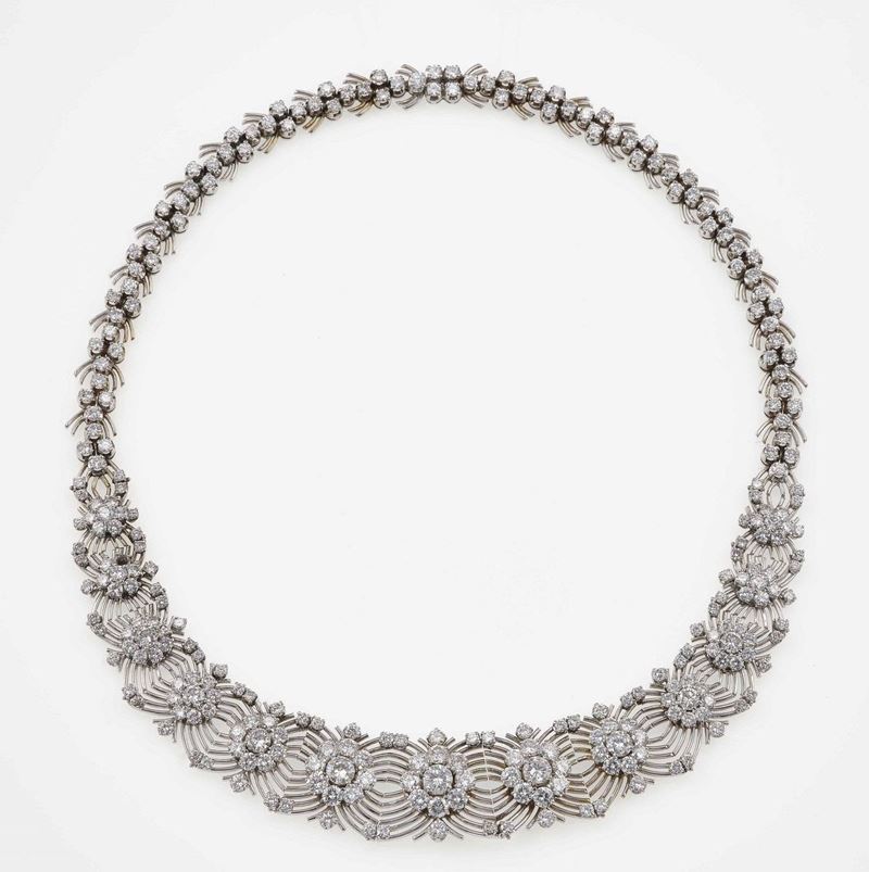 Girocollo con diamanti taglio brillante  - Asta Fine Jewels - Cambi Casa d'Aste