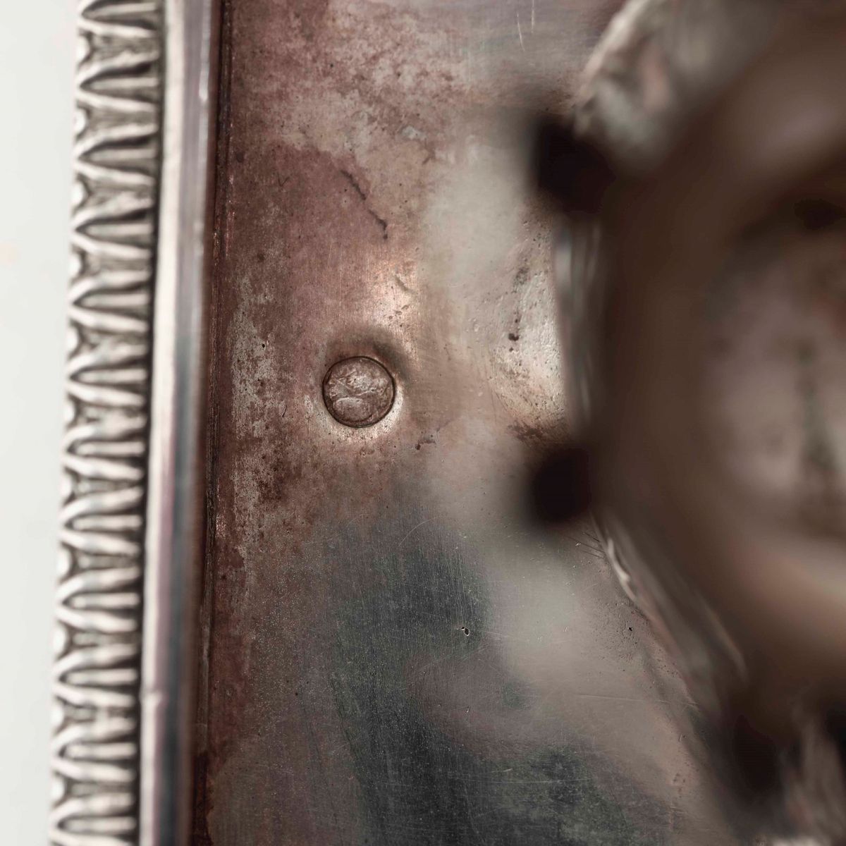 Calamaio. Argento Primo Titolo e Vetro Molato. Parigi Marchi di Titolo in Uso dal 1803 al 1809