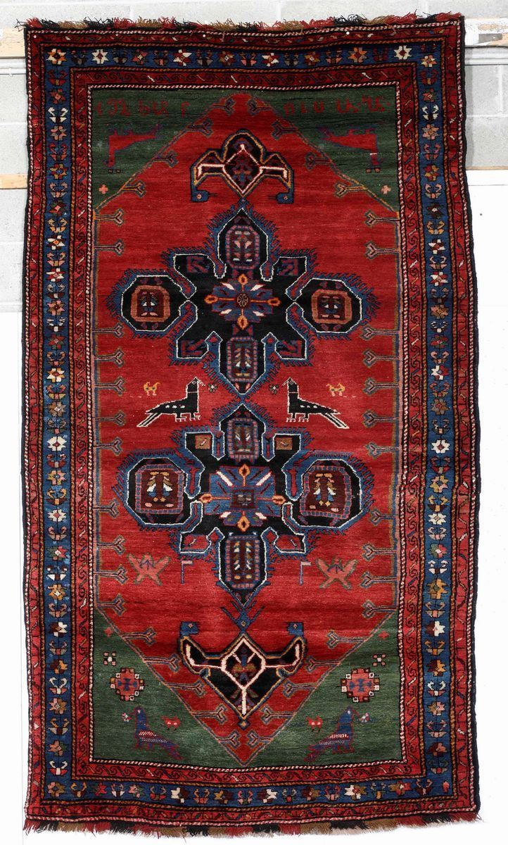 Tappeto Kazak, Caucaso datato 1926  - Auction Carpets - Cambi Casa d'Aste