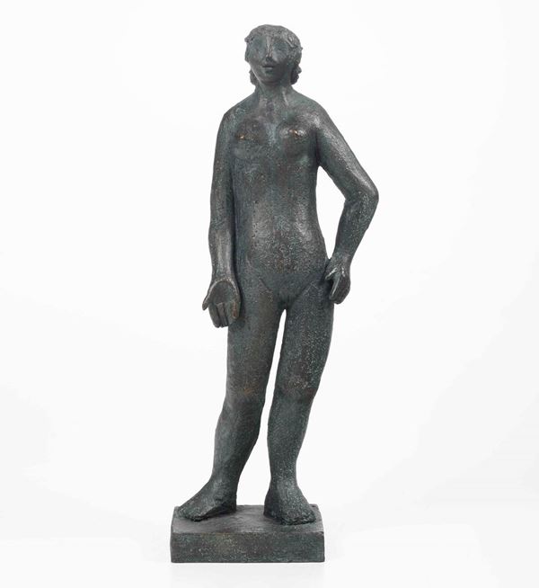 Figura femminile in bronzo. Fonditore del XX secolo