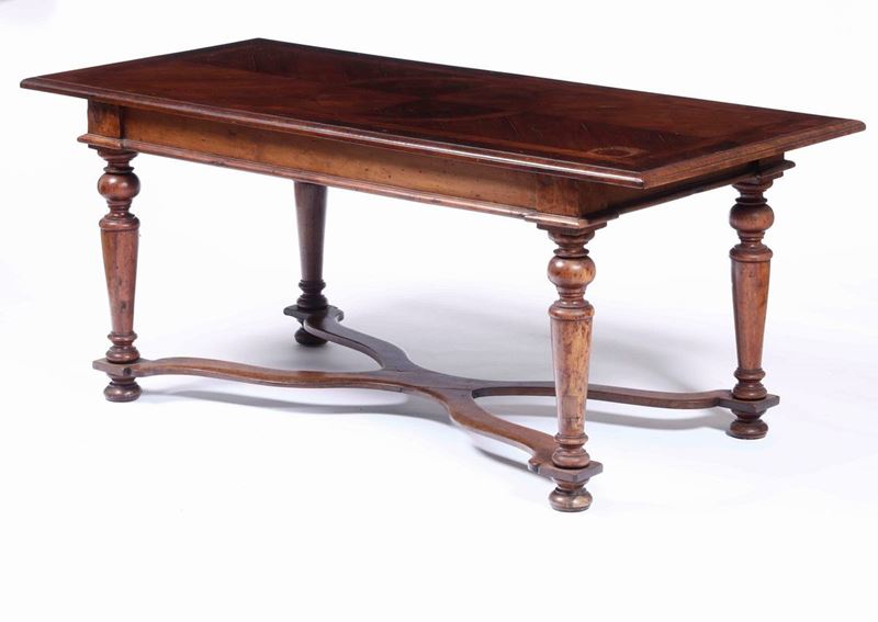 Tavolo da pranzo con piano intarsiato. XIX secolo  - Auction Antique October | Cambi Time - Cambi Casa d'Aste